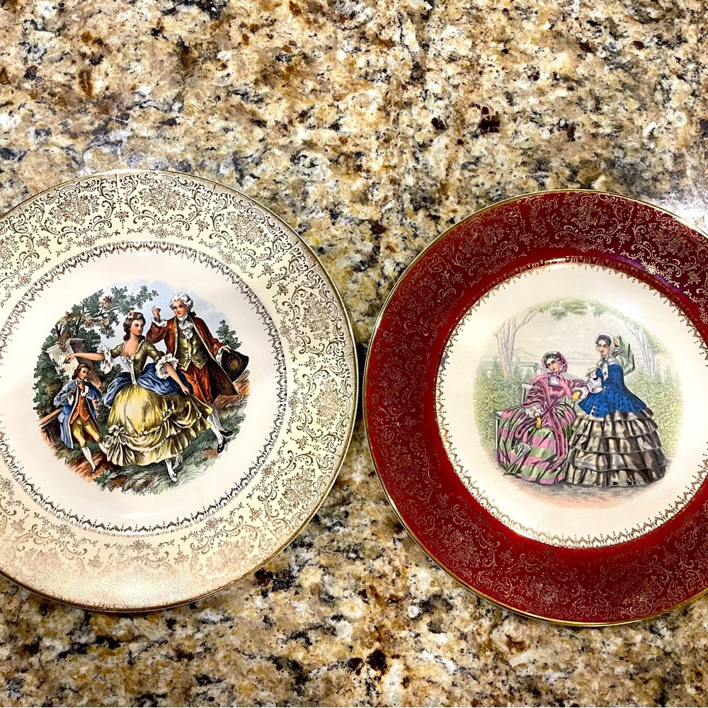 Imperial Salem China Set of 2 plates